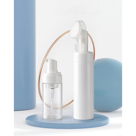 Großhandel Reise-Haustier-Reiniger Leere Plastik-Schaumpumpe Flasche Reiniger Mousse Lotion Kosmetikflasche Schaumflasche mit Bürste