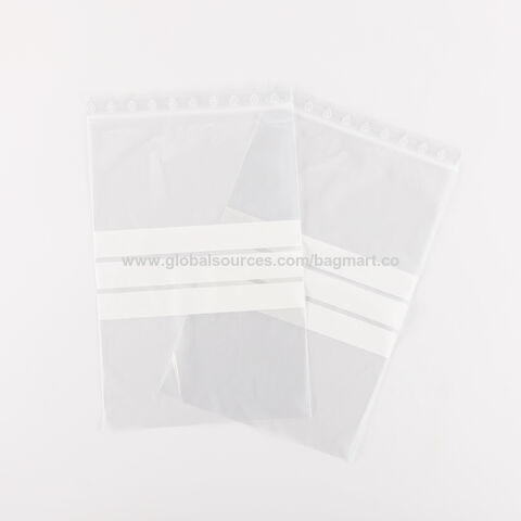 كيس LDPE قابل للإغلاق للاستخدام الصناعي، مع لوحة للكتابة، طراز Z0080