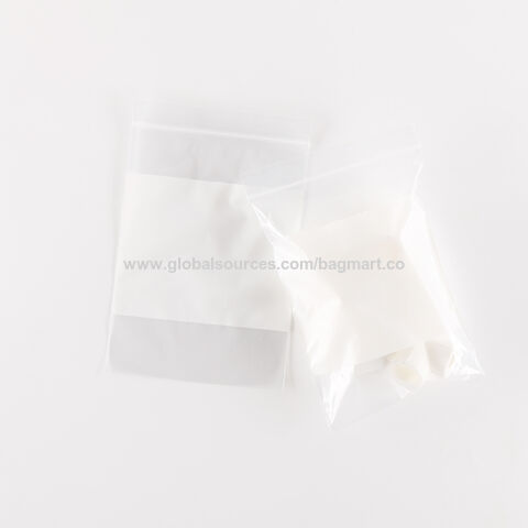 كيس LDPE قابل للإغلاق للاستخدام الصناعي، مع لوحة للكتابة، طراز Z0080