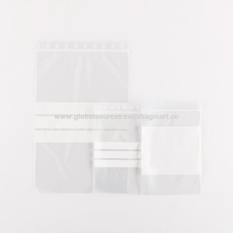كيس LDPE قابل للإغلاق للاستخدام الصناعي، مع لوحة للكتابة، موديل Z0079