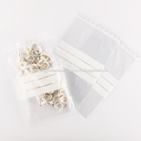 كيس LDPE قابل للإغلاق للاستخدام الصناعي، مع لوحة للكتابة، موديل Z0079