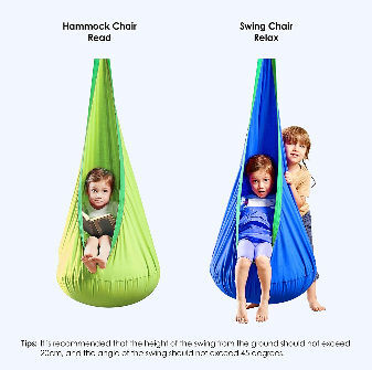 Kids Pod Swing Seat Portable Folding Swing Chair Child Hammock Swing Chair for Indoor Outdoor Using supplier
