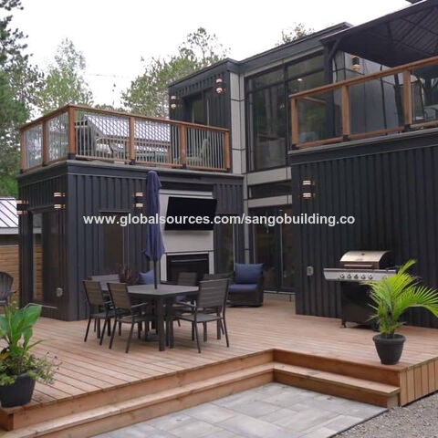 20ft 40ft China Prefab Homes Low Price Luxury Labor Camp mobile cabins Flat Pack Container modular House