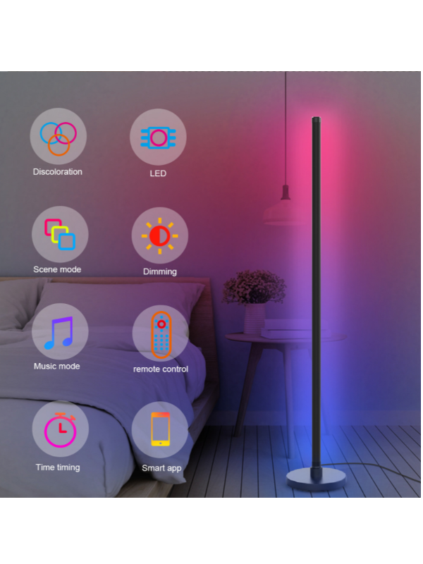 Tuya App And Remote Control Led Smart Floor Lamp For Home Decoration ...