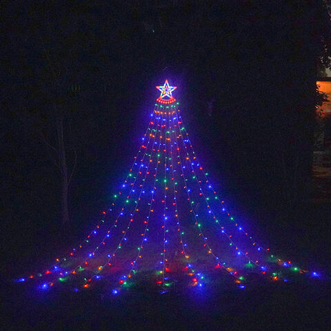 Guirnalda de Luces LED con Forma de Estrella, Impermeable IP65, Ideal para Decoración de Festivales, con 8 Modos. Venta al por mayor de China.