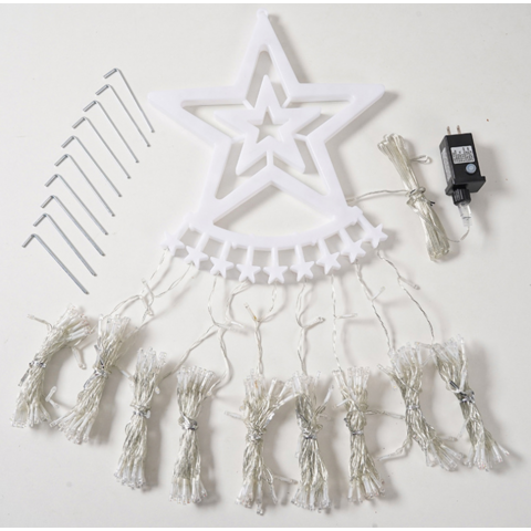 Guirnalda de Luces LED con Forma de Estrella, Impermeable IP65, Ideal para Decoración de Festivales, con 8 Modos. Venta al por mayor de China.