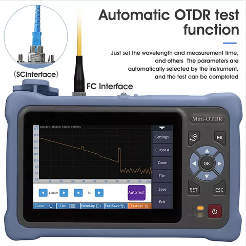 Testeur de Fibre Optique : Mesure Fiable de Puissance Optique, Test de Continuité de Câble et Détection de Perte de Signal pour les Réseaux de Fibre