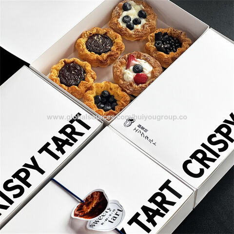 Lebensmittelboxen Kundenspezifisch bedruckte Bäckerei Cupcake Papierbox Lebensmittelqualität Weiße Donut Papierbox Brot Gourmet Dessert Verpackung Papier Geschenkbox
