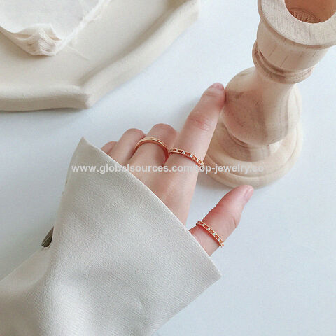 Anillos de plata de ley dorada de lujo, personalizables, con auditoría BSCI, L'oreal, Disney, Sedex, ISO9001