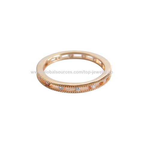 Anillos de plata de ley dorada de lujo, personalizables, con auditoría BSCI, L'oreal, Disney, Sedex, ISO9001