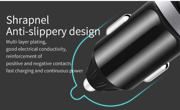 Bluetooth FM Transmitter 7 Color LED light car Adapter with QC3.0 Charging,Siri Google Assistant supplier