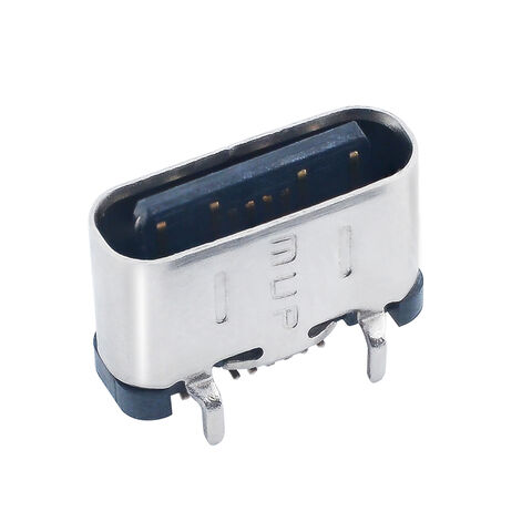 Montaje vertical 16pin USB 2,0 USB C conectores Micro USB para cargador de coche