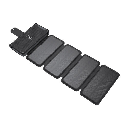 Fournisseur de Chargeur Solaire Power Bank, Batterie Externe Solaire Portable USB C d'Extérieur, Charge Sans Fil, Avec Lumière LED pour Smartphones