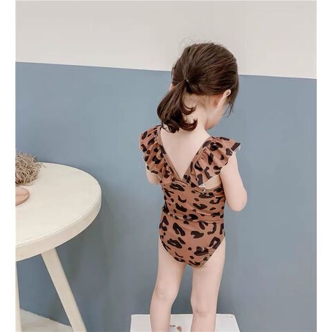 Baby marblelized Swimsuit Animal Print