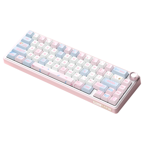 Clavier mécanique personnalisé 839 avec RGB. Petit, portable, esthétique soignée pour les filles. Bluetooth sans fil à trois modes.