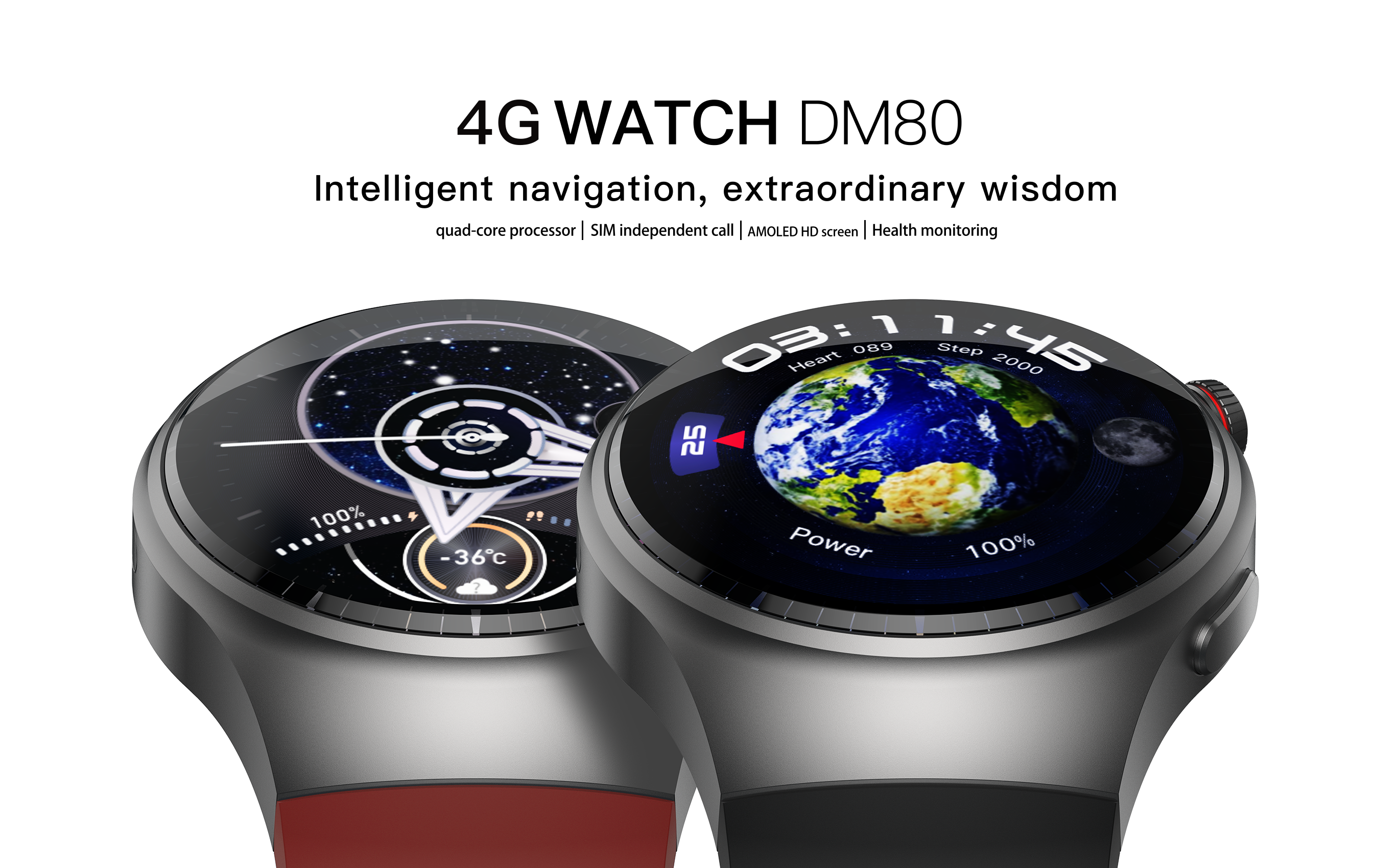 Buy China Wholesale 2024 New 4g Smart Watch Dm80 1.43 Inch Amoled 2gb ...