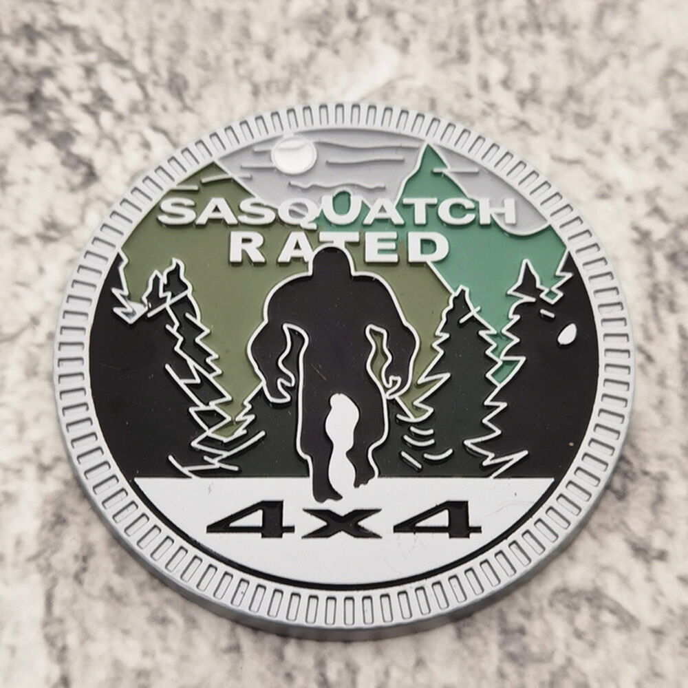 Riley Express Dog Rated 4x4 Badge Emblem Decal Aluminum 2.36 Inch For Jeep Truck