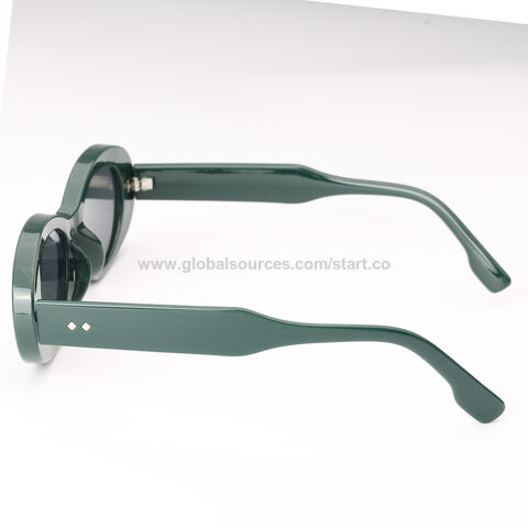 Modische Unisex-Sonnenbrille aus Kunststoff, schmale ovale Form, UV 400 Schutz Rauchglas, Farbe optional, CE-, FDA-Zulassung, OEM willkommen