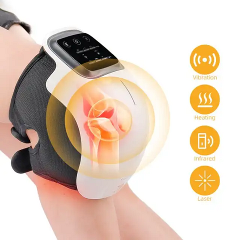 Masajeador de Rodilla con Calor para Alivio del Dolor y Relajación Muscular - Ajustes de Calor Regulables para Máximo Confort y Alivio Terapéutico