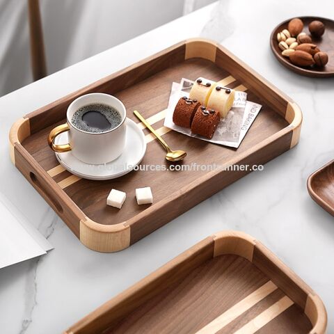 Bandeja de madera con tamaño personalizado y diseño bandeja de servicio de madera proveedor de fabricación de su idea para bandeja de madera personalizado bandeja de servicio de madera