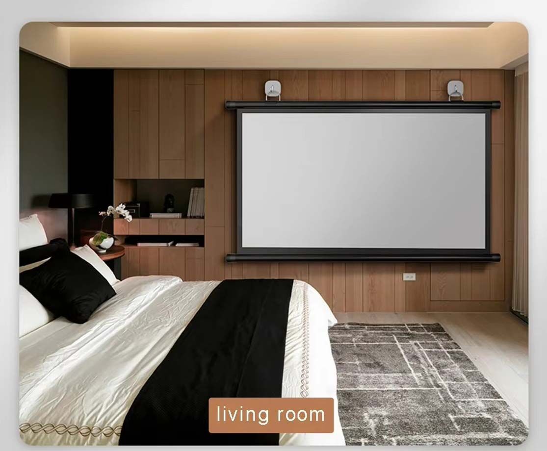 2024 High Quality Wall Mounted White 60 Inch -200 Inch Projector Screen ...