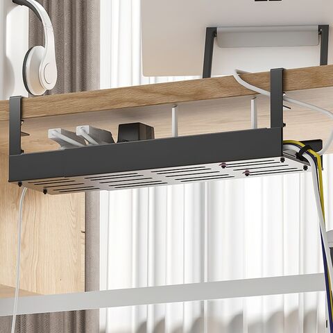 Étagère portative de fil d'IDock sous le panier accrochant de fil de table sous la boîte de rangement de câble de fil électrique de table