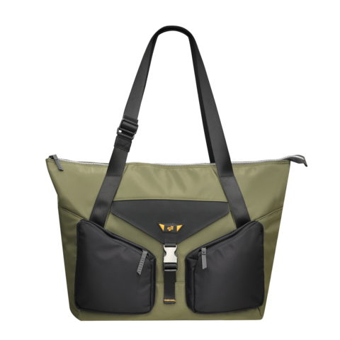 Ebox Nuevo Diseño Moderno Bolso de Hombro Multibolsillos para Portátil, Bolso Tote de Trabajo para Mujeres y Hombres