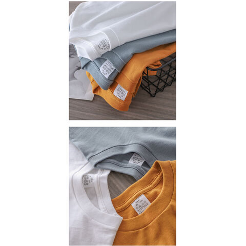 T-shirt ODM 250 Gsm Poids Lourd Design Personnalisé Vierge 100% Coton Col Rond T-shirt Homme Pour Hommes