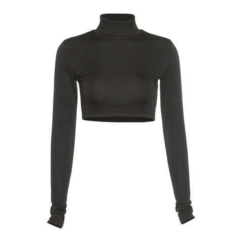 Vente en gros de hauts de yoga courts et sexy pour femmes, nombril dénudé, t-shirt uni avec logo personnalisé pour femmes
