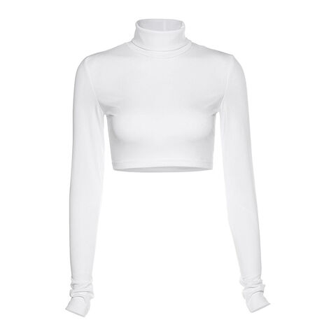 Vente en gros de hauts de yoga courts et sexy pour femmes, nombril dénudé, t-shirt uni avec logo personnalisé pour femmes