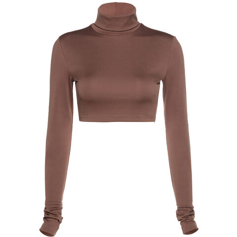 Vente en gros de hauts de yoga courts et sexy pour femmes, nombril dénudé, t-shirt uni avec logo personnalisé pour femmes