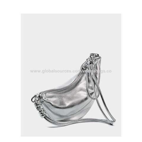 v3168)high-end Leather Croissant Niche Design South Korea