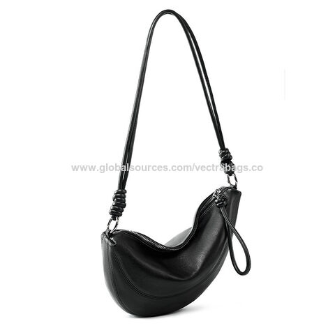 v3168)high-end Leather Croissant Niche Design South Korea