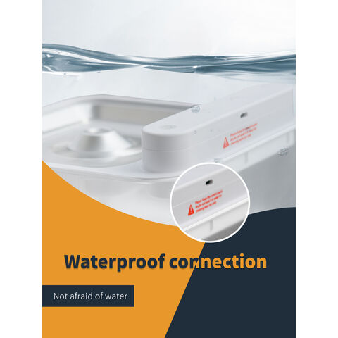Fontaine à Eau sans Fil Rechargeable pour Chat en Acier Inoxydable 304, 3L/105oz, Distributeur d'Eau Automatique pour Animaux avec Grand Capteur et Pompe Silencieuse