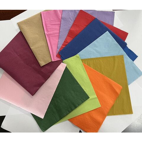 Servilletas de Papel de Colores al por mayor para Restaurantes y Eventos