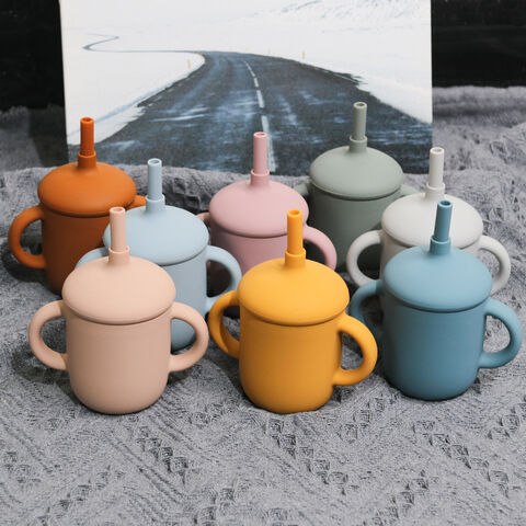 Vaso para Bebés, Vaso de Entrenamiento de Silicona Socub, Vaso Antiderrame para Bebés