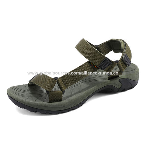 Atmungsaktive Herren-Strandsandalen nach Maß für den Sommer, flache Outdoor-Schuhe, Größen 39-45, EVA-Baumwollgewebe, Polybeutel, OEM / ODM