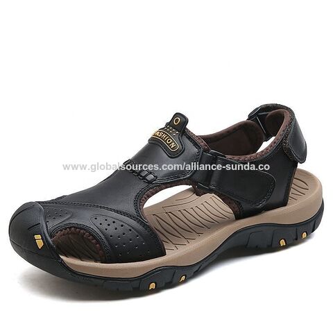 Lässige Herren Sandalen, braun, europäische Sandalen, Herren Wandersandalen