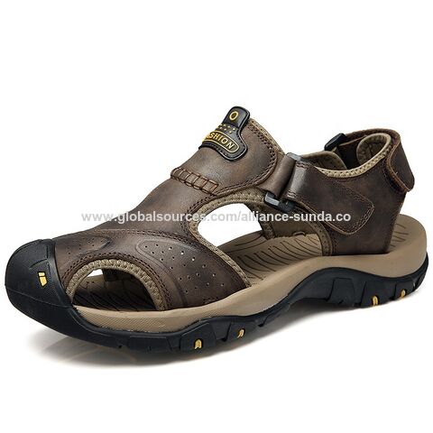 Lässige Herren Sandalen, braun, europäische Sandalen, Herren Wandersandalen
