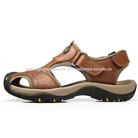 Lässige Herren Sandalen, braun, europäische Sandalen, Herren Wandersandalen