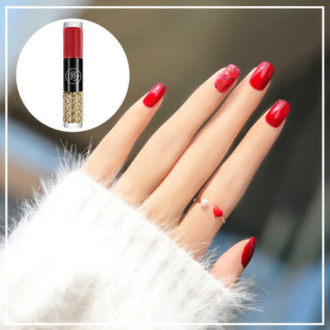 Esmalte de Unhas de Cabeça Dupla Secagem Rápida Sem Cozimento Durável Não Descasca Nail Art Tudo Para Manicure Esmalte de Unhas em Gel Regular