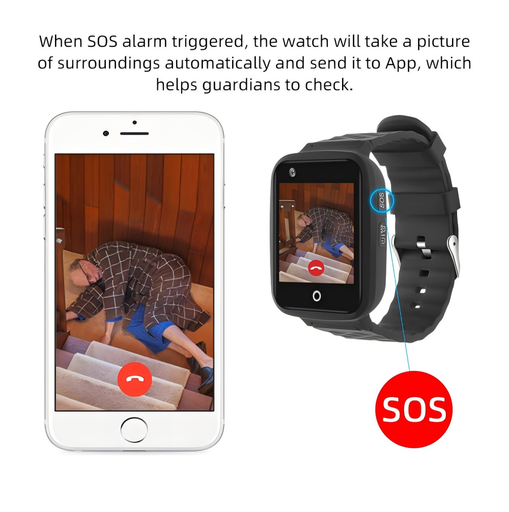 Buy China Wholesale 4g Sos Call Smart Watch Fall Detection Gps Tracker ...