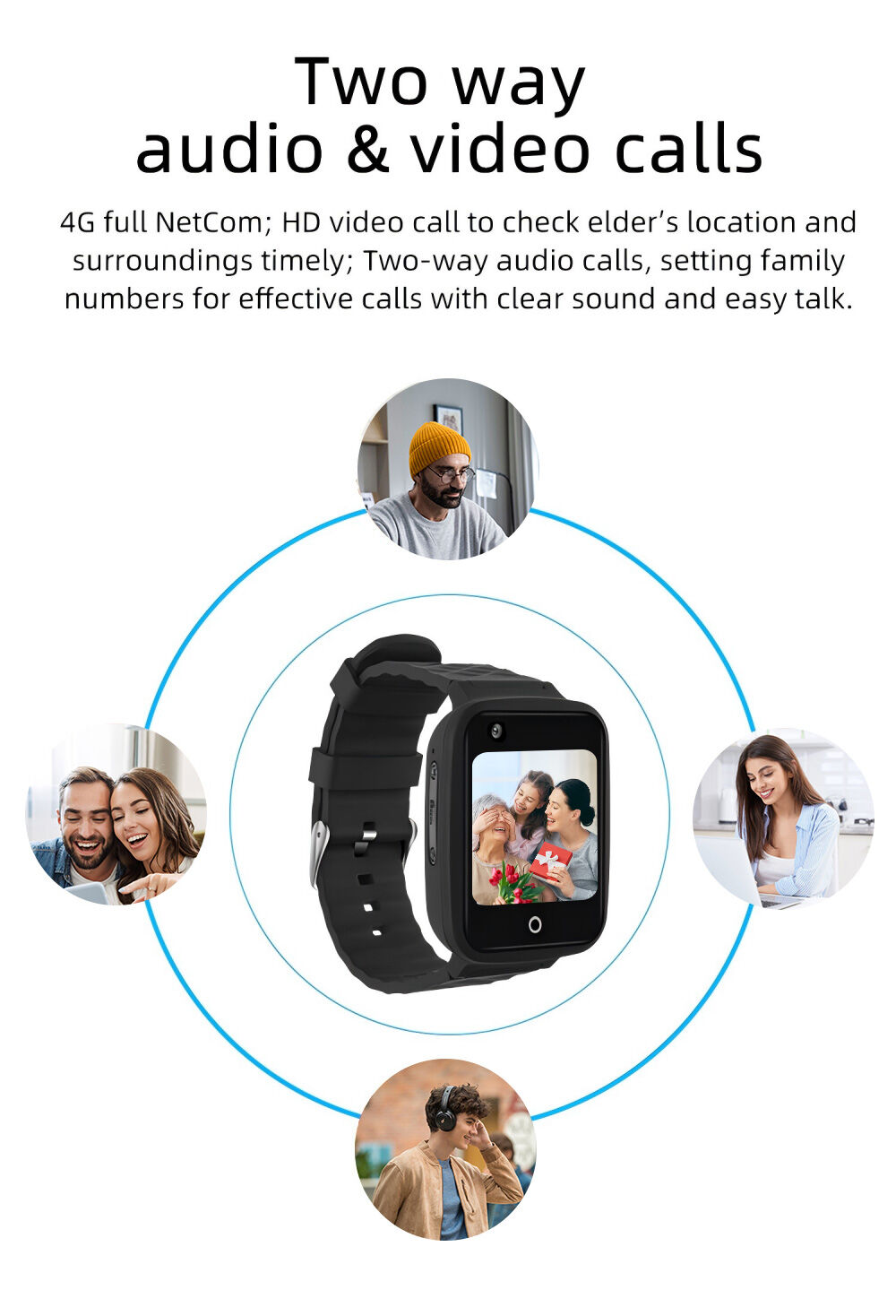Buy China Wholesale 4g Sos Call Smart Watch Fall Detection Gps Tracker ...