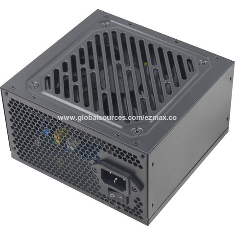 PSU ATX 1000W dengan RGB 12cm kipas, casing hitam, 80PLUS Emas, catu daya untuk game