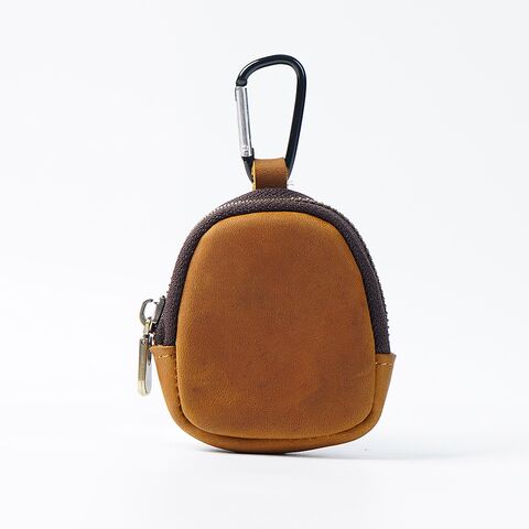 Hochwertige Kopfhörertasche zur Aufbewahrung von Kopfhörerkabeln, Kopfhörerhüllen mit Reißverschluss, schwarzer Schlüsselanhänger aus echtem Leder mit Haken.