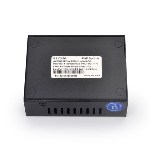 Extensor PoE Gigabit Personalizable 10/100/1000Mbps Estándar IEEE 802.3at con ODM