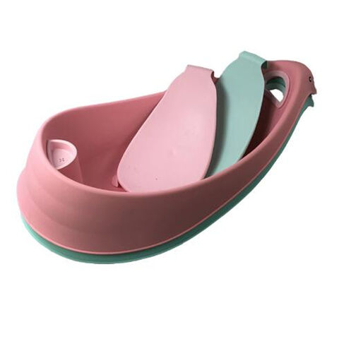 Banheira de plástico para bebê com assento confortável para banheira