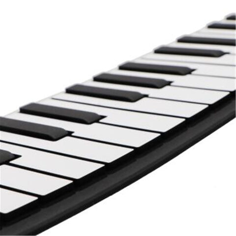 Piano Enrollable Portátil de 61 Teclas, Diseño Flexible de Silicona para Niños