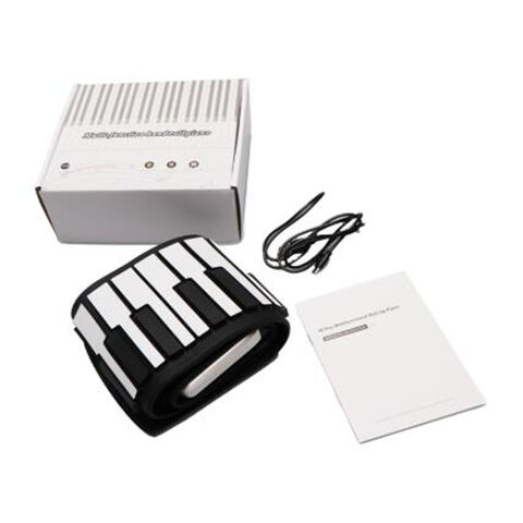 Piano Enrollable Portátil de 61 Teclas, Diseño Flexible de Silicona para Niños