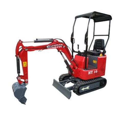 1 Tonnen Mini-Bagger für Bauarbeiten, Kompaktbagger mit Raupenfahrwerk für Aushubarbeiten